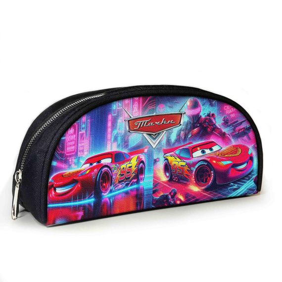 Пенал шкільний з принтом Тачки Блискавка МакКвін 23х10х8 см дитячий для дівчинки, хлопчика (3937)