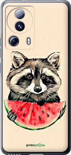 Чохол на Xiaomi 13 Lite Єнотик з кавуном "4605u-3017-2448"