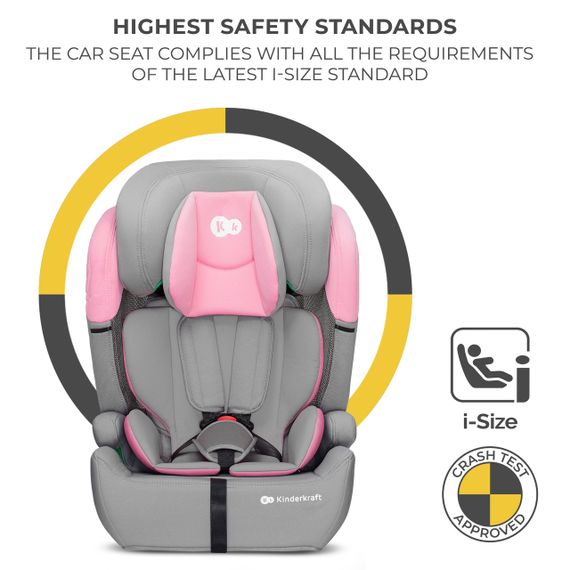 Автокрісло Kinderkraft Comfort Up i-Size Pink (KCCOUP02PNK0000) | Зображення 7