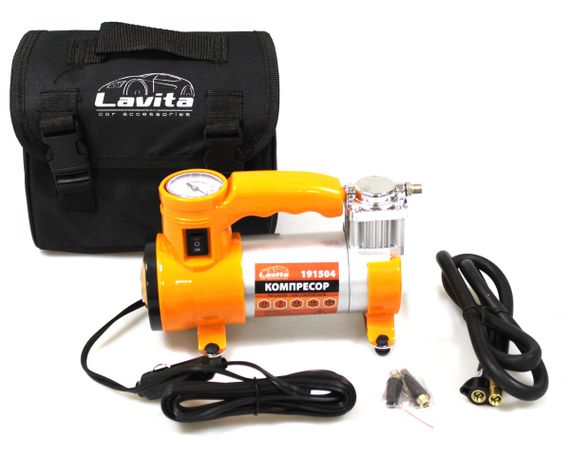 Компресор автомобільний LAVITA 7 Атм однопоршневий з ліхтарем (LA 191504)