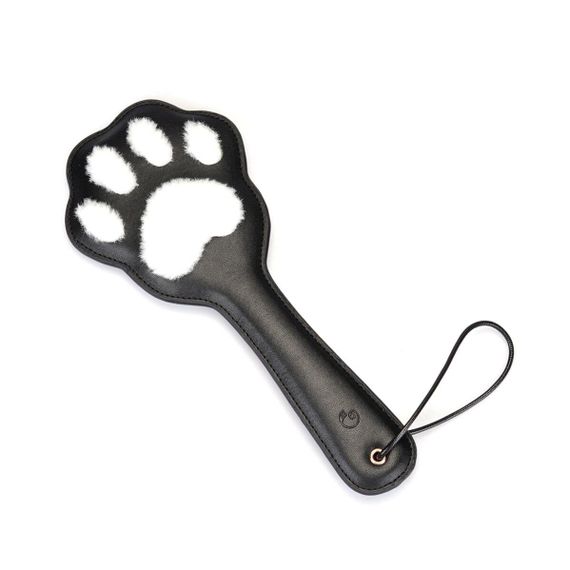 Паддл в виде кошачьей лапки Liebe Seele Round Paddle Black/White Sex Aura | Зображення 1