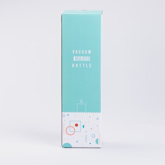 Термос металлический 500 мл из нержавеющей стали Bottle Sport с ручкой синий | Зображення 2