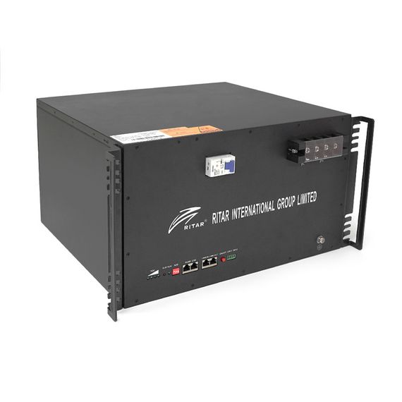 Аккумуляторная батарея Ritar LiFePO4 51.2V 150A h 7680W h BMS100A@16S монтажа