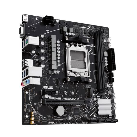 Материнcька плата ASUS PRIME A620M-K sAM5 A620 2xDDR5 HDMI D-Sub mATX (90MB1F40-M0EAY0) | Зображення 2