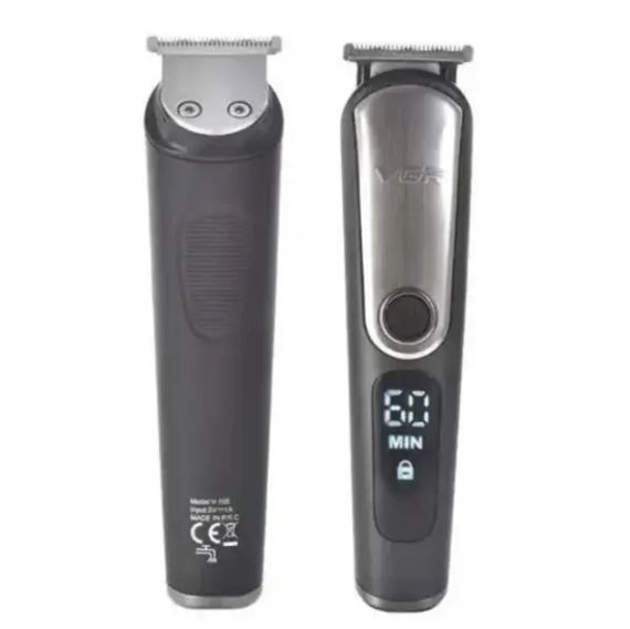 Машинка для стрижки волосся VGR V-105 тример для вусів та бороди з насадками 5в1 | Зображення 1