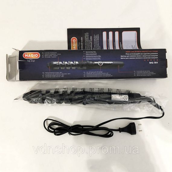 Плойка для волос для локонов MAGIO, Конусная плойка для прикорневого объема Плойки объема волос UP-30 | Зображення 1