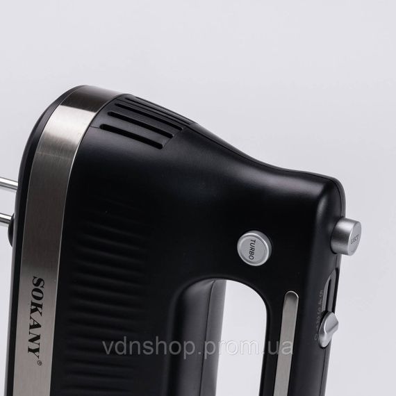 Міксер ручний з 2 насадками Sokany SK-6632 300 Вт чорний | Зображення 6