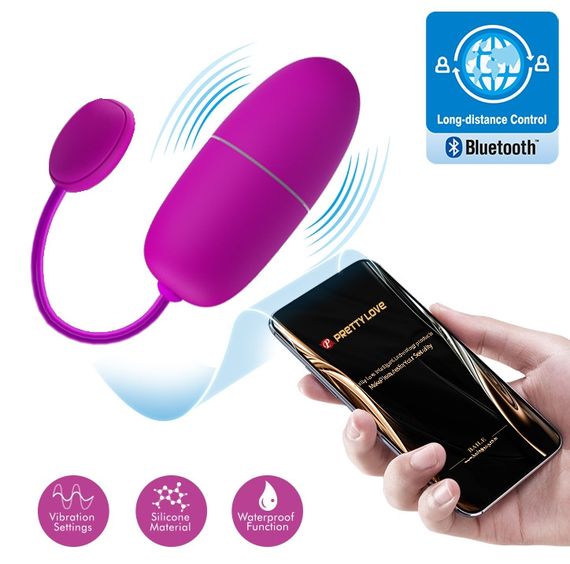 Віброяйце кероване смартфоном Pretty Love - NYMPH, BI-014895HP Sex Aura | Зображення 1