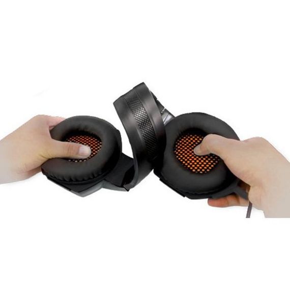 Навушники REAL-EL GDX-7700 SURROUND 7.1 black-orange | Зображення 6