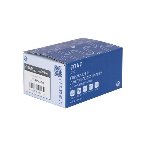 Тримач для ручного душу Qtap Spojeni округлий QTCRMA030 Chrome (Porter) | Зображення 3