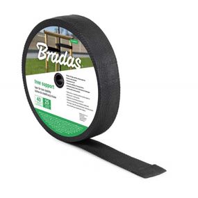 Стрічка для стабілізації дерев Bradas TREE SUPPORT, 40 мм x 25 м (TYTS4025/BK)