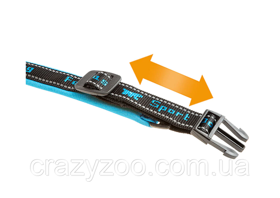Нашийник для собак Ferplast Sport Dog С15/35 нейлоновий блакитний 1.5х25-35 см 78003825 | Зображення 2
