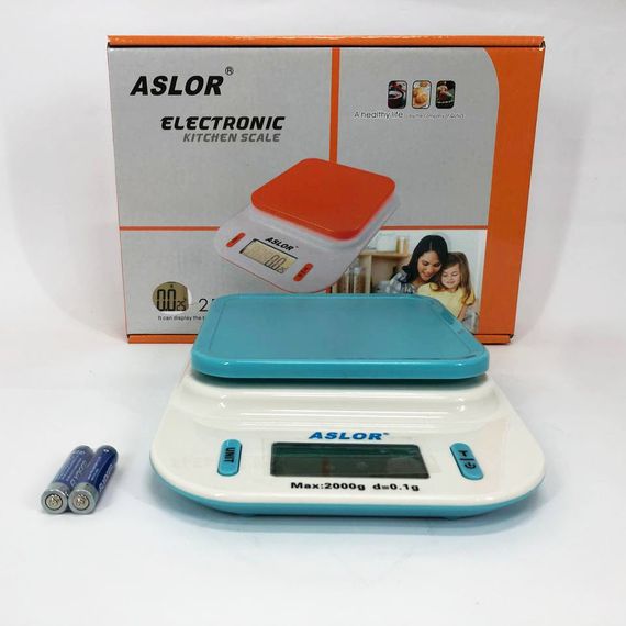 Ваги кухонні 109, 2 кг (0.1 г), термометр. LO-516 Колір: блакитний | Зображення 4