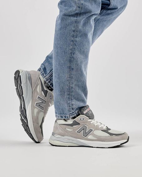 Кросівки чоловічі 990 Grey White Reflective , В'єтнам 44 27.5 | Зображення 3