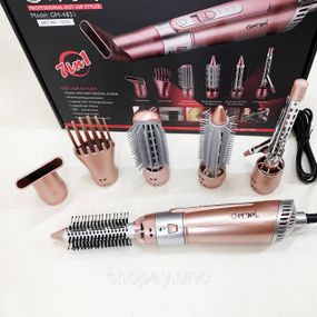 Щипцы фен для волос мультистайлер GEMEI GM-4831 7в1, классический фен для волос, мощный фен для волос