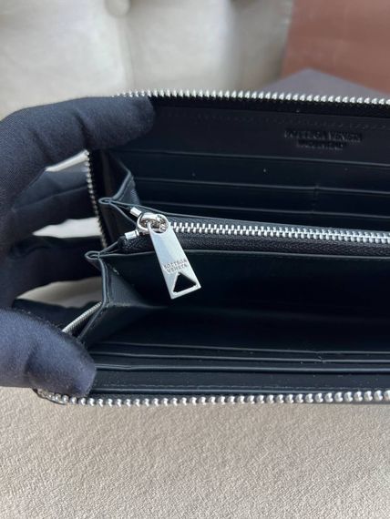 Гаманець чорний Bottega Veneta Cassette k426 | Зображення 5