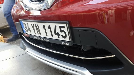 Накладка на передній бампер (2014-2017, нерж) Carmos - Турецька сталь для Nissan Qashqai рр | Зображення 4