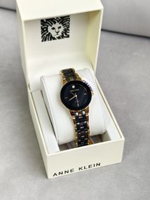 Жіночий годинник Anne Klein,кераміка , інкрустований діамантом