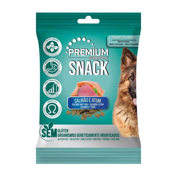 Лакомство для собак с лососем и тунцом Happy One Premium Dog Salmon and Tuna Snack 100 гр
