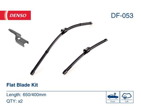 Комплект склоочисників DENSO DF-053 плоский лезо 650/400 мм