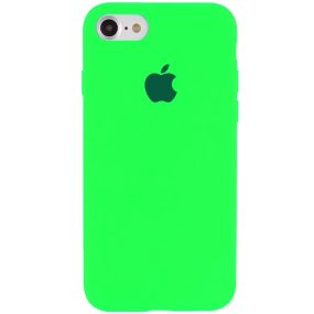 Чохол Silicone Case Full Cover для iPhone 7/iPhone 8/SE (2020) Neon Green