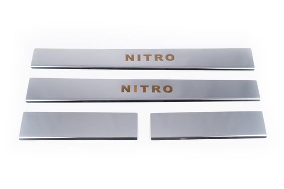 Накладки на пороги Carmos на нижнюю часть часть (нерж) для Dodge Nitro 2007-2024 гг | Зображення 1