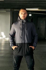Куртка softshell Intruder "Citizen" сіро-чорна