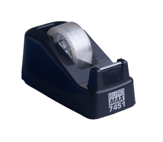 Диспенсер для канцелярського скотчу BM.7451-01 BUROMAX (ширина до 18 мм), чорний (4823078943897) | Зображення 2
