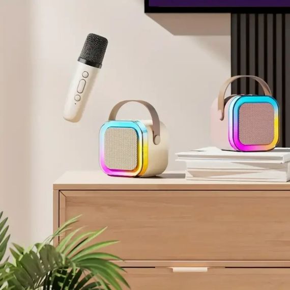 УЦЕНКА! Мини-детское караоке K12 с 1 беспроводным микрофоном (Нет микрофона 2675) | Зображення 4
