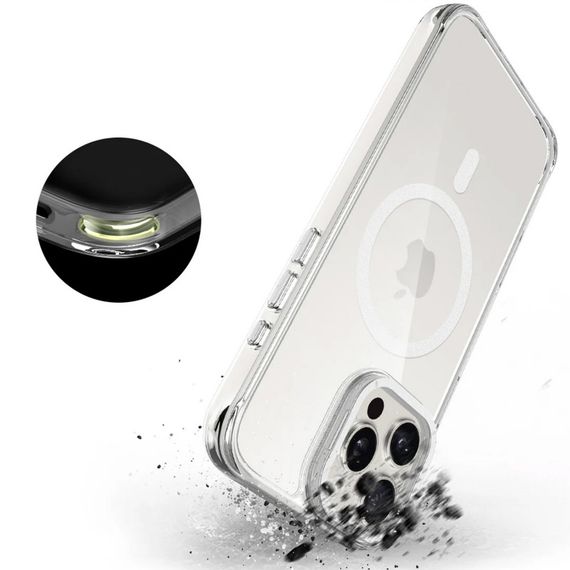 Чохол TPU Space Case Apex with MagSafe для Apple iPhone 13 Pro / 14 Pro (6.1") Silver | Зображення 5