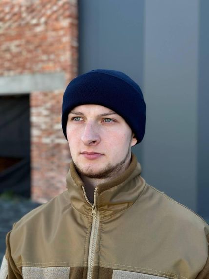 Шапка в'язана з відворотом | Зображення 2