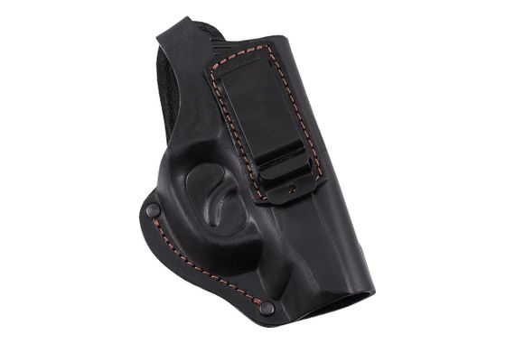 Кобура ПМ поясна  скритого внутрішньобрючного носіння формована з кліпсою шкіра чорна ms