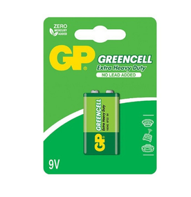 Батарейка сольова V9 (бл-1шт) GP Greencell