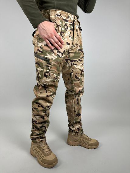 Брюки тактические штормовые демисезонные ULTIMATUM Soft Shell Мультикам 54