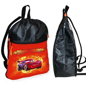 Рюкзак-мешок для обуви,спортивной формы Тачки Молния Маквин детская сумка для сменки с расширителем (01438)