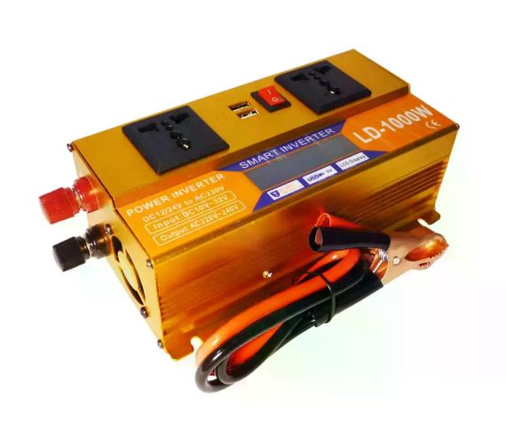 Инвертор 5 CORE SC-1000VA 1000W 12V • Преобразователь напряжения 5 CORE SC-1000VA 12V-220V 660 Вт с USB и защитой | Зображення 1