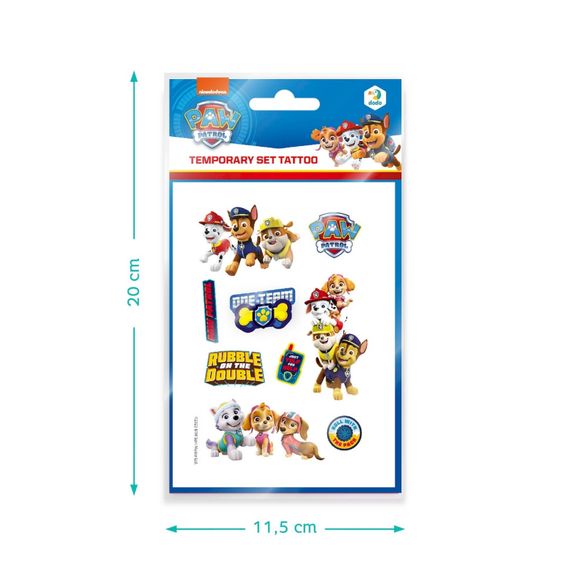 Набор детских временных татуировок "Paw Patrol Команда" 200435, 4 листа | Зображення 3