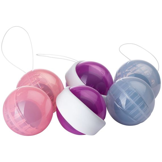 Набір вагінальних кульок LELO Beads Plus, діаметр 3,5 см, змінне навантаження 2х28, 2х37 та 2х60 г | Зображення 2