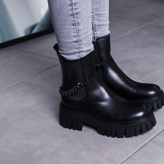 Ботинки женские Fashion Leith 3463 36 размер 235 см Черный | Зображення 1