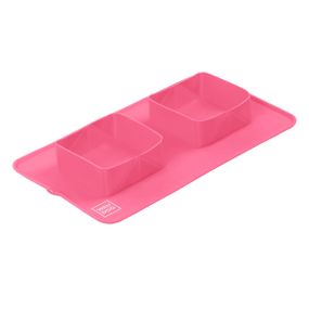Миска складная WAUDOG Silicone, 385х230х50 мм розовый
