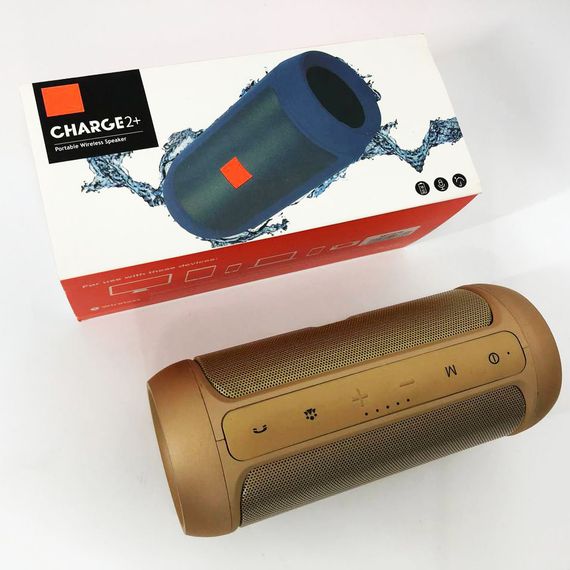 Колонка JBL CHARGE2+ J2 (аналог) Цвет: золотой | Зображення 1