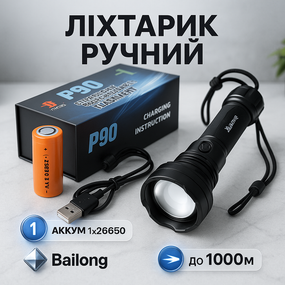 Фонарь для домашних нужд BL-K70-P90, Мощный светодиодный карманный фонарик, Мощные фонарики HC-29