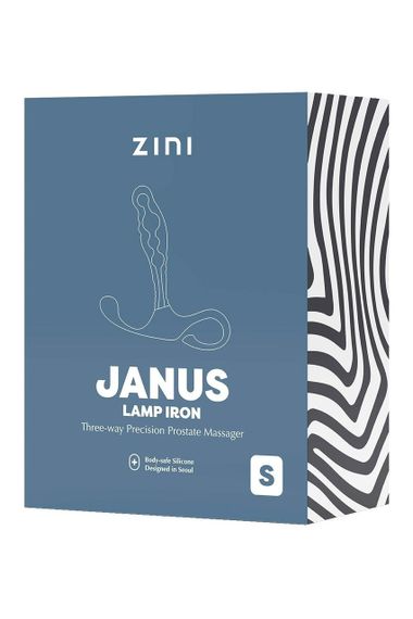 Масажер простати рельєфний, S, Zini Janus Lamp Iron бордовий, 10.4 х 2.2 см sexstyle | Зображення 2