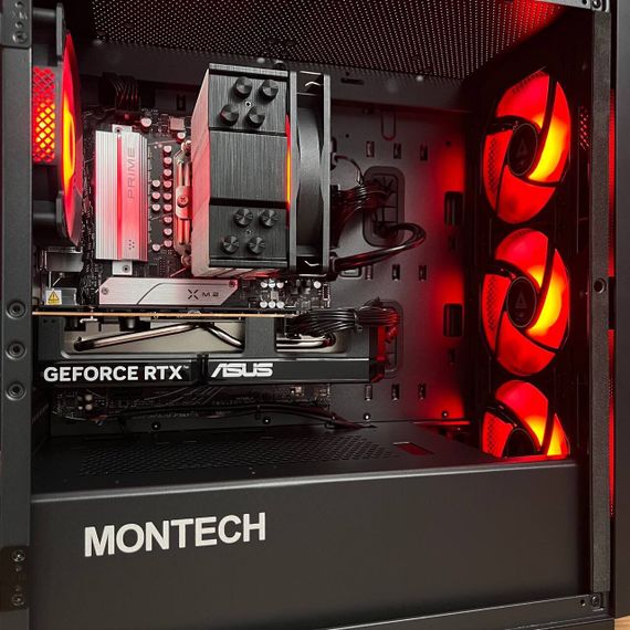 Збірка на замовлення: ігровий ПК Montech Air 100 ARGB Black Tower / AMD Ryzen 5 7500F (6 (12) ядер по 3,7 - 5,0 ГГц) / 32 ГБ DDR5 / 1000 ГБ SSD M.2 / nVidia GeForce RTX 5060, 8 ГБ GDDR7, 128-bit / 650W | Зображення 7
