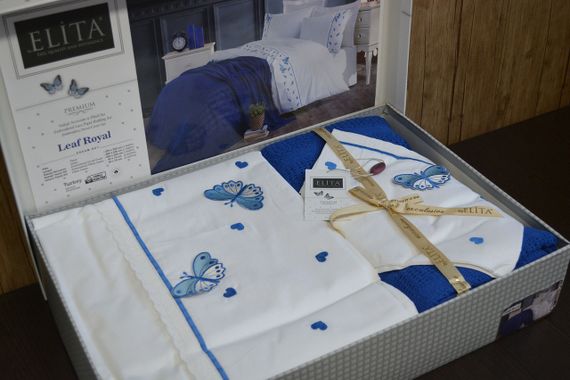 Постельное белье Elita Premium 200 х 220 см Love Royal с пледом | Зображення 5