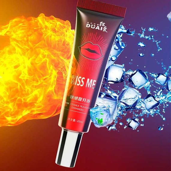 Жіночий збудливий гель Dual Kiss Me 20 мл. – Інтимне мастило | Зображення 1