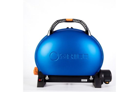 КОМПЛЕКТ Портативний переносний газовий гриль O-GRILL 500, синій  + шланг в подарунок! Код: 011673 | Зображення 3