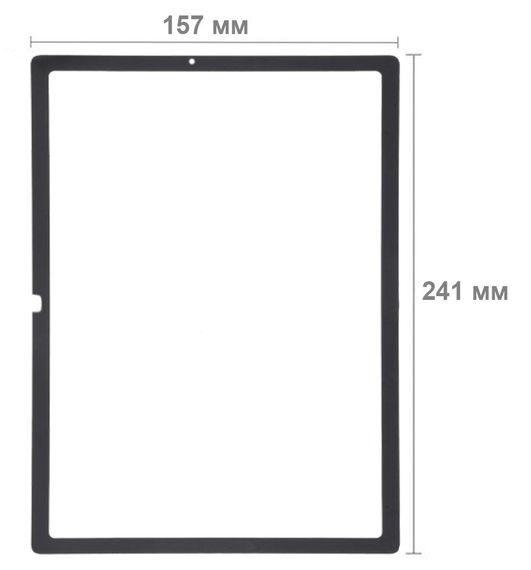 Захисне скло BeCover 10D для планшета Samsung Galaxy Tab A8 10.5" 2021 (SM-X200 / SM-X205) - Black | Зображення 2