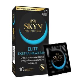 Презервативы безлатексные (полиизопрен) Skyn Elite Extra Lube, с дополнительной смазкой, 10 шт Sex Aura