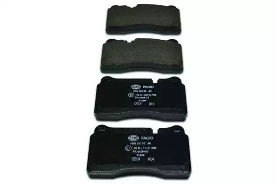 Колодки передні гальмівні vw touareg 02- (brembo), HELLA PAGID (8DB355011851) | Зображення 1